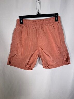 ONIA MENS PEACH ORANGE SWIM TRUNKS NYLON SMALL 5”